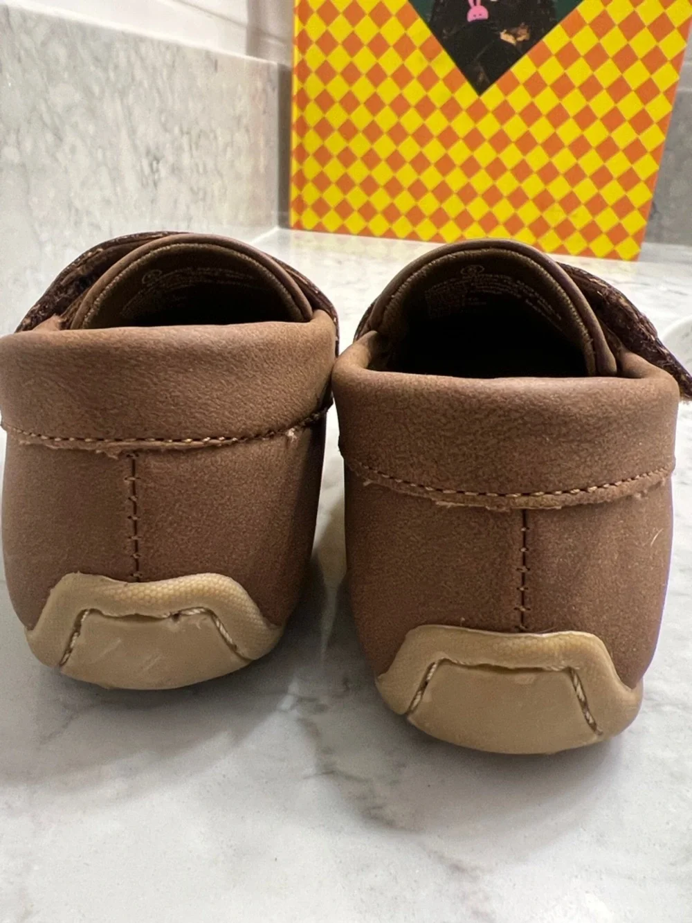 Cat & Jack Tan Brown Kids Moccasin Loafers